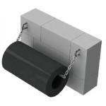 Black Cylindrical Marine Fenders Durable Fenders For High Impact And Low