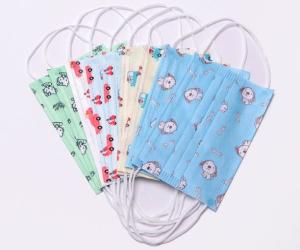 Quality Earloop Cartoon Children's Disposable Face Masks Non Woven High Breathability wholesale