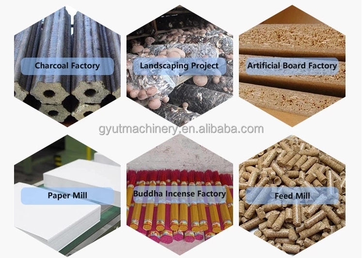 Crush Biomass Waste Wood with Wood Log Grinding Mill Mobile Wood Chipper Machine