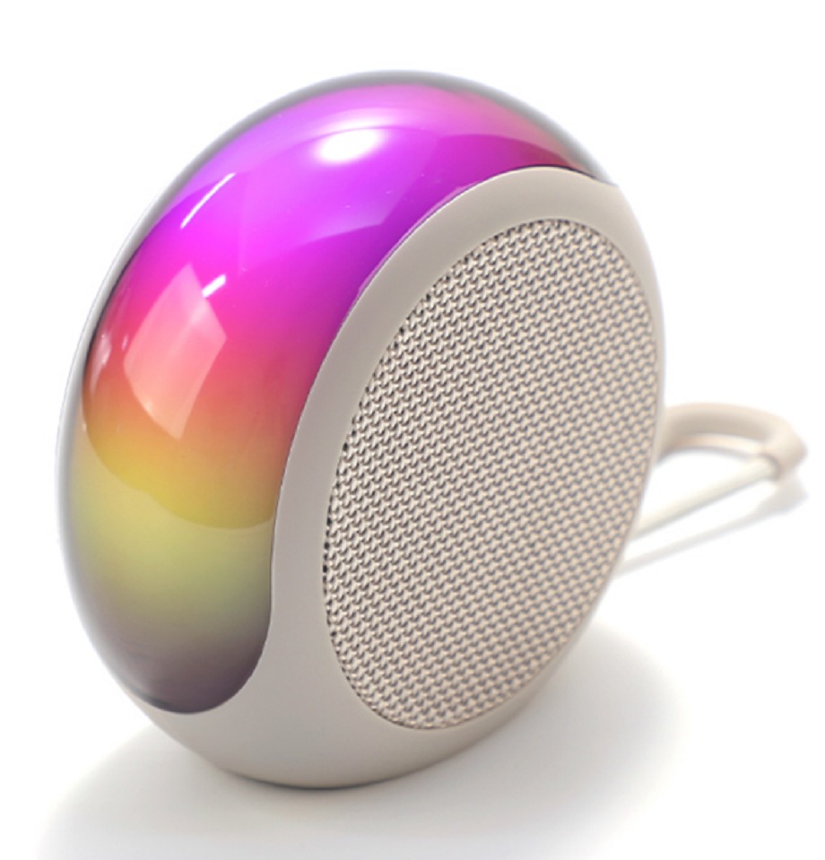 ETEK Portable Bluetooth 5.3 Speaker With 7W Bass 1200mAh Battery RGB Light & TF/FM Playback Black Red Green White