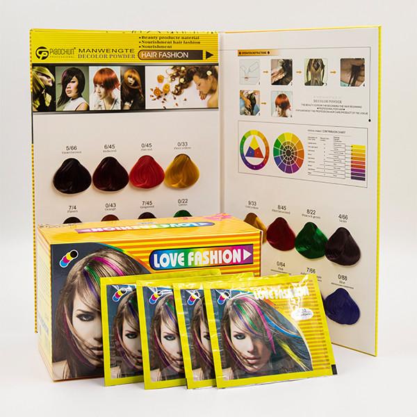 Permanent Powder Hair Colour With Natural Ingredients For Black And Bleached