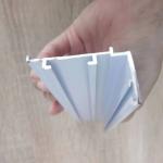 White Powder Coating Aluminum Extrude Profiles For Air Conditioning 6063 OEM