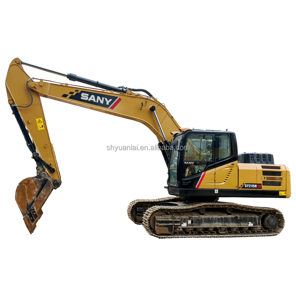 Second Hand SANY 215H Excavator 0.93m3 Bucket Capacity 114KW Engine Power