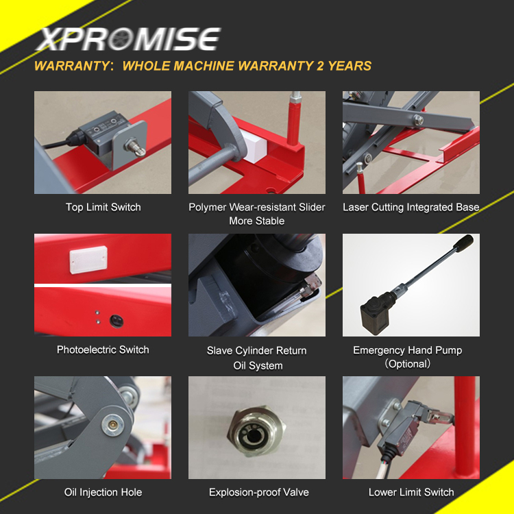 Auto Hoist Hydraulic Scissor Car Lift for Car Wash and Repair