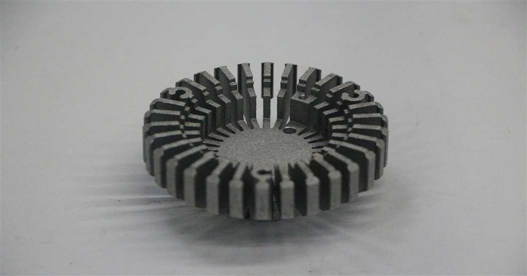 Energy Saving Round Extruded Aluminum Heatsink OEM / ODM Available