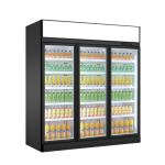 Commercial Beverage Cooler Supermarket Chiller Glass Door Beverage Drinks