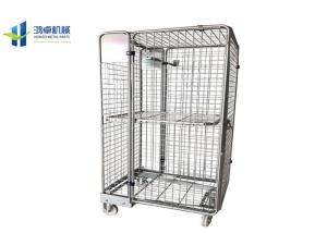 Quality Nestable Galvanized Wire Cage Trolley Corrosion Protection High Strength wholesale
