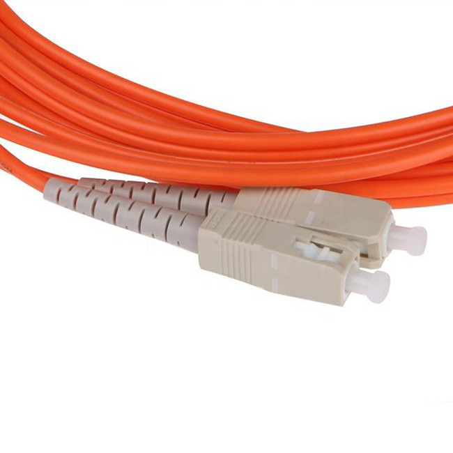 Fiber Optic Patch Cables Duplex 3.0mm PVC SC UPC - SC UPC OM2 Orange