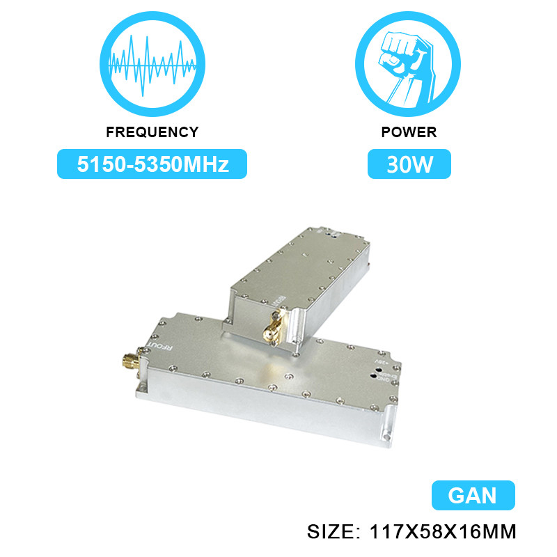 Anti Drone Module 30W 5.2g Drone Anti Blocking Signal Jammer Module Antidrone With GAN And Isolation Protector