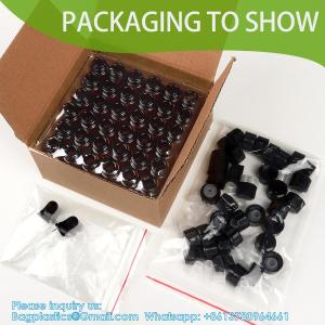 Quality Oil Bottles For Essential Oils, 36 Pcs 2 Ml (5/8 Dram) Amber Glass Vials Bottles, Orifice Reducers And Black Caps wholesale