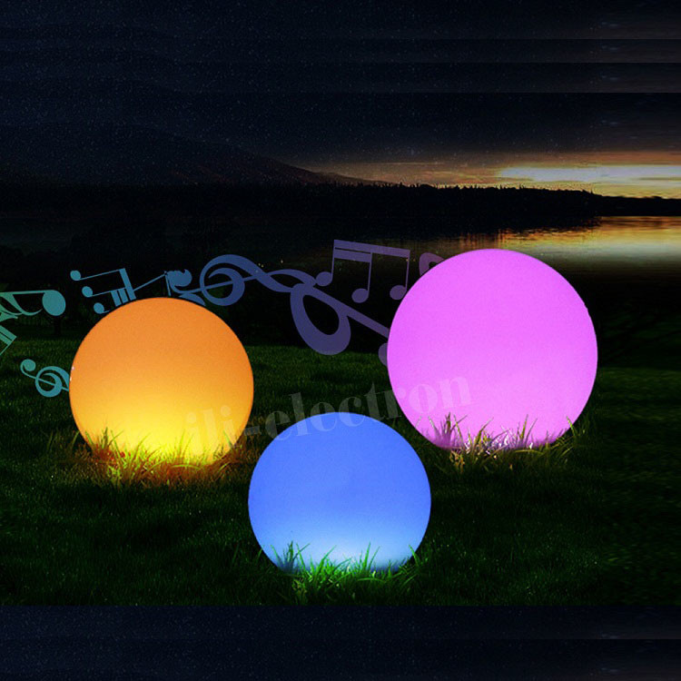 16 Color Change Valentine'S Day Glow Garden Decorative Ball PE Material IP65 Waterproof