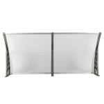 Waterproof Outdoor Polycarbonate Awning Silver Bracket Strong Impact Resistance