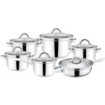 12pcs Non-stick 201 Stainless Steel Cookware Set Nonstick Cooking Pot Colorful