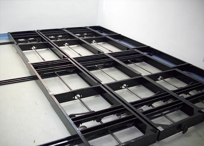 Library Steel High Density Storage Cabinets , Mobile Storage Shelving Systems OEM