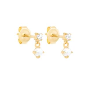 Quality Mother of White Pearls 925 Sterling Silver Drop Women's Handmade Earrings for Girls wholesale