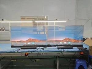 Quality 55'' 30'' Self Emission Capacitive Touch Display PCAP Table Stand Transparent OLED Signage wholesale