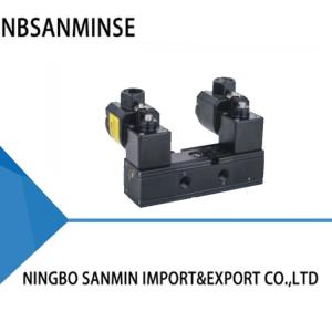 Quality SANMIN Explosion-Proof Tube Plate Type Double Coil 70°C NBR Seal 0.15-0.8Mpa DC24V 3.5W Pneumatic Solenoid Valve wholesale