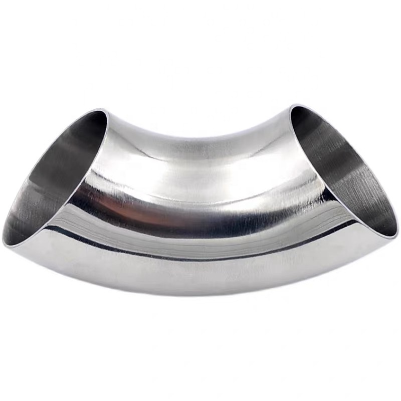 OEM Supported Stainless Steel 304 316 Curves Weld Pipe Elbow 90 180 Degree Bends 3A DIN