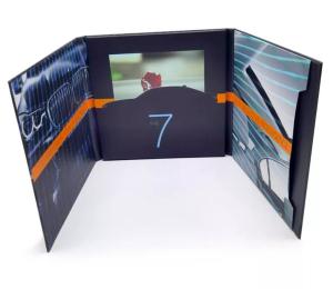 Quality Marketing pharmaceutical video brochures 7 IPS LCD screen video booklet Video album book promotional gift idea wholesale