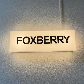 Customized Round Acrylic Vacuum Blisters Led 3D Letters Outdoor Light Box for Outdoor