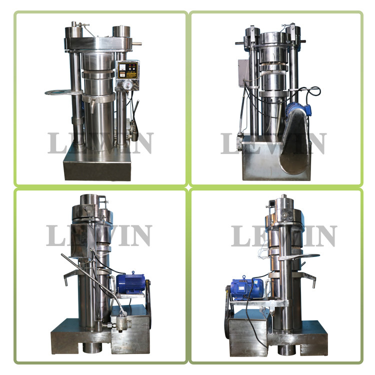 Low Noise Hydraulic Industrial Oil Press Machine 4 Kg / Bacth Capacity