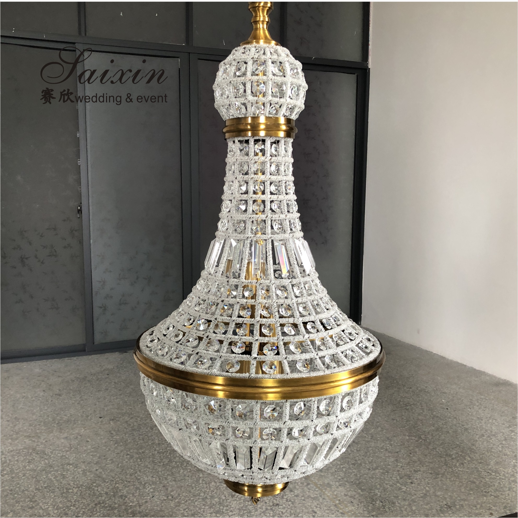 10 Light Crystal Chandelier Flush Ceiling Light Decorative Lamp Lily Hanging String Lighting