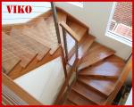Steel Cable Stair VK77SC Carbon Steel Powder-coate Aluminum Baluster Treed Beech