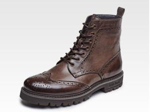 Quality Warm Marten Mens Suede Desert Boots Low Heel Nubuck Leather Ankle Boots With Sewing Thread wholesale