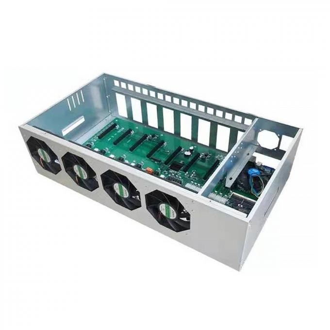 4GB DDR3 Ethereum Coin Miner 4 Fan Cooling 8 GPU Rig Case