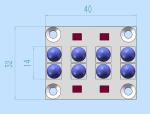 25W/Cm2 110W 395NM 405NM 6868 UV LED Module