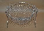 Collapsible Deep Fryer Stainless Steel Mesh Basket , Wire Mesh Fry Basket