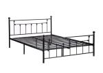 Oem Odm Easy Assemble Iso14001 Black Iron Double Bed