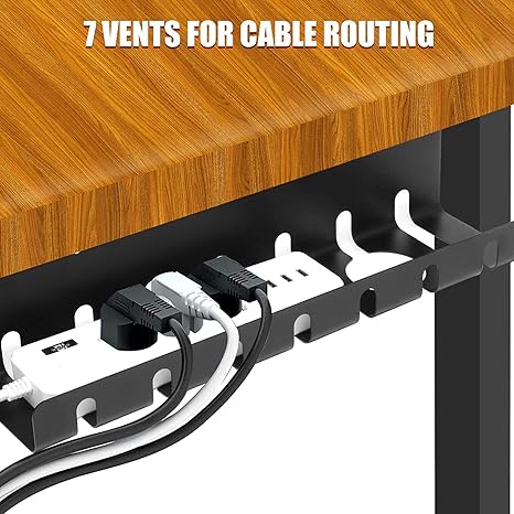 Living Room Wire Storage Under Desk Cord Organizer Tray Set for Computer Cable Storage