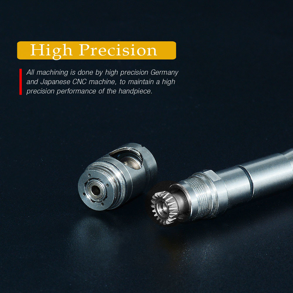 Red Ring 1/5 Increasing Contra Angle Miromotor Handpiece With Fiber Optical