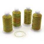 Eco-Friendly Kangfa Tex70 Sewing Thread 100% Polyester Rainbow Yarn Count 120D