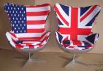 Aluminium Rivited Back Aviator Egg Chair Hand Crafted Hotel chair