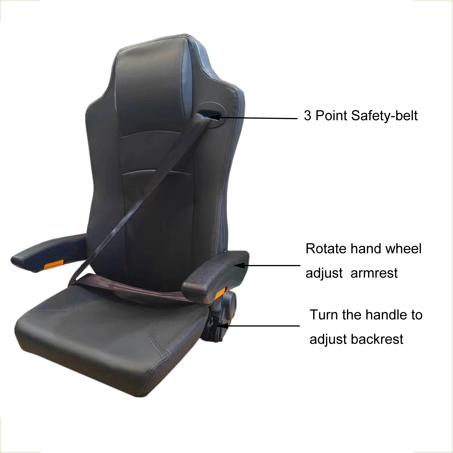 Non Suspension Wheel Loader Seats Tile Machine Seats For Heavy Equipment