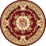 Ancient Ethnic Style Living Room Floor Carpets Polyester Fiber 180*180cm