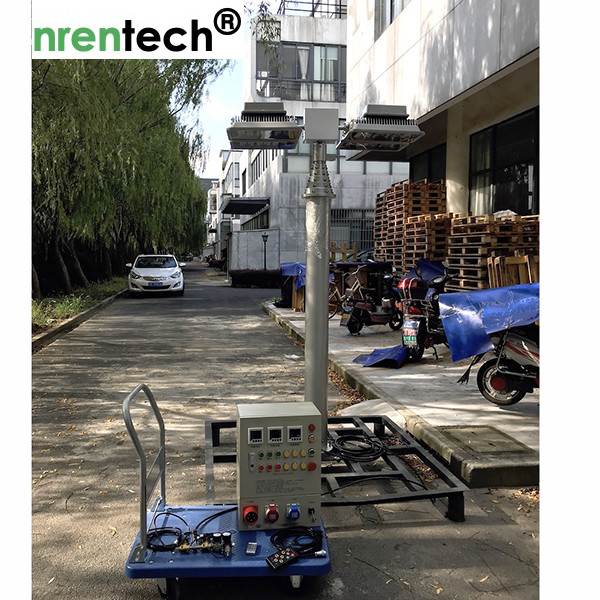 7.6m Telescopic Mast Light Tower/ Pneumatic Telescopic Mast/ Fire Tender Lighting Tower