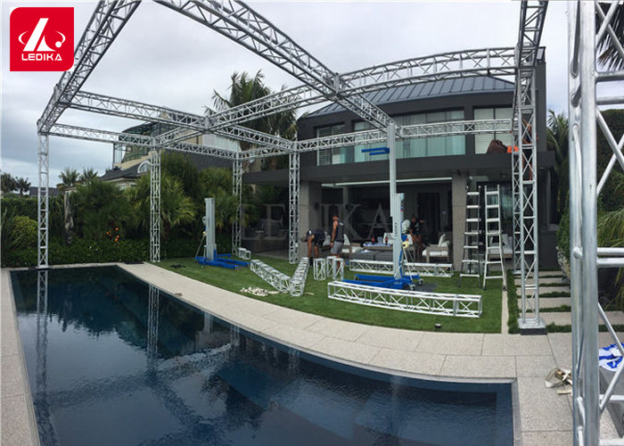 Easy And Quick Straight Aluminum Square Truss For Exhibition
