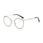 Vintage Anti Blue Light Metal Optical Round Frame Plain Lens Men Women