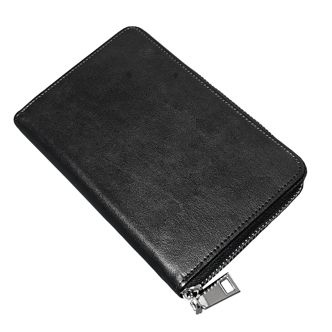 Big Capacity Leather Zippered Multi Compartment Travel Document Organizer Wallet For Sublimation Photos Printing