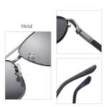Custom metal polarized sunglasses 5.70 Inches , Men Women Universal Eyewear