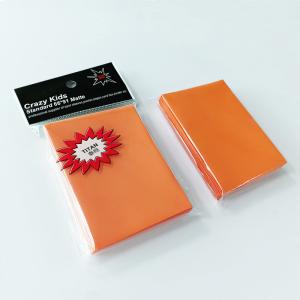 Quality Orange Polypropylene Card Sleeves PVC Free Magic Gathering Sleeves wholesale