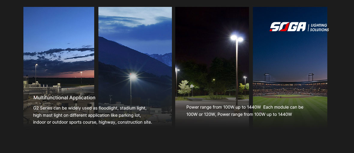 Sports LED Flood Light Outdoor 200W High Efficiency rotatable module