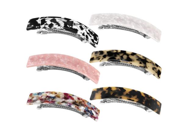Colorful Acetic acid accessories hair clip hairpin elegant women's stainless