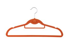 Quality 16 Inch Slim Velvet Hangers ABS Nylon Chrome Hook wholesale