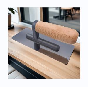 Quality Support Customization 8in Blade Length Wooden Handle Stainless Steel Plastering Trowel wholesale