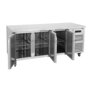 Quality 400L Stainless Steel Undercounter Refrigerator 3 Door Undercounter Freezer For Hotel wholesale