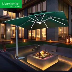 Quality Modern Outdoor Furniture Customized Large Cantilever Umbrella for Hotel Restaurant Banquet Home and Coffee wholesale